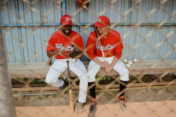 baseball dugout players